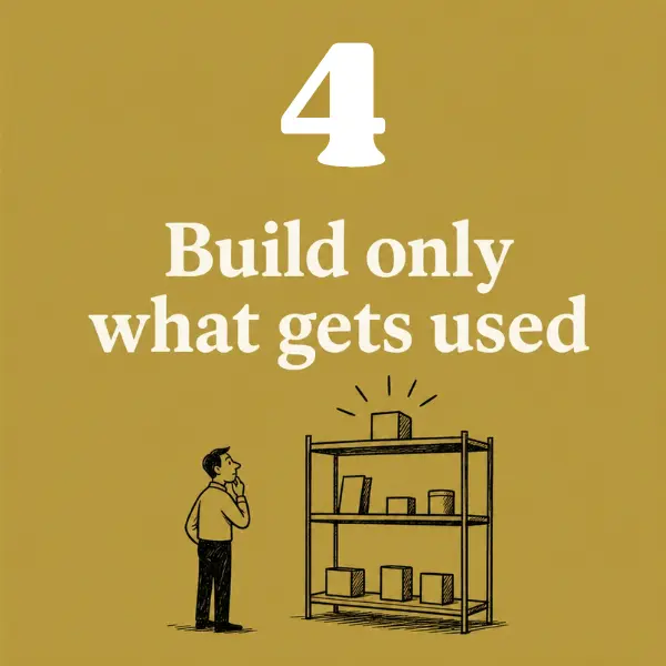 Step 4: Build only what gets used